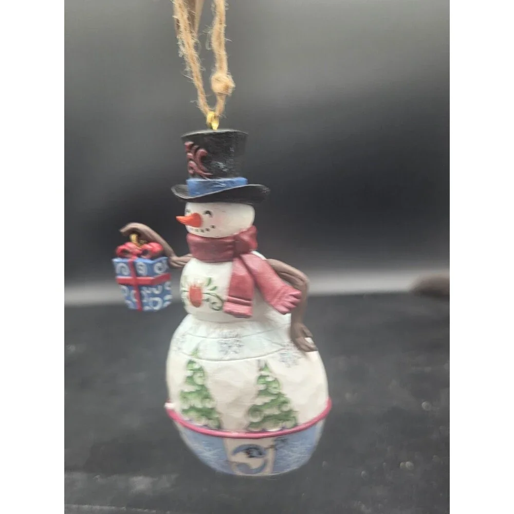 Jim Shore Kohls Snowman Christmas Ornament